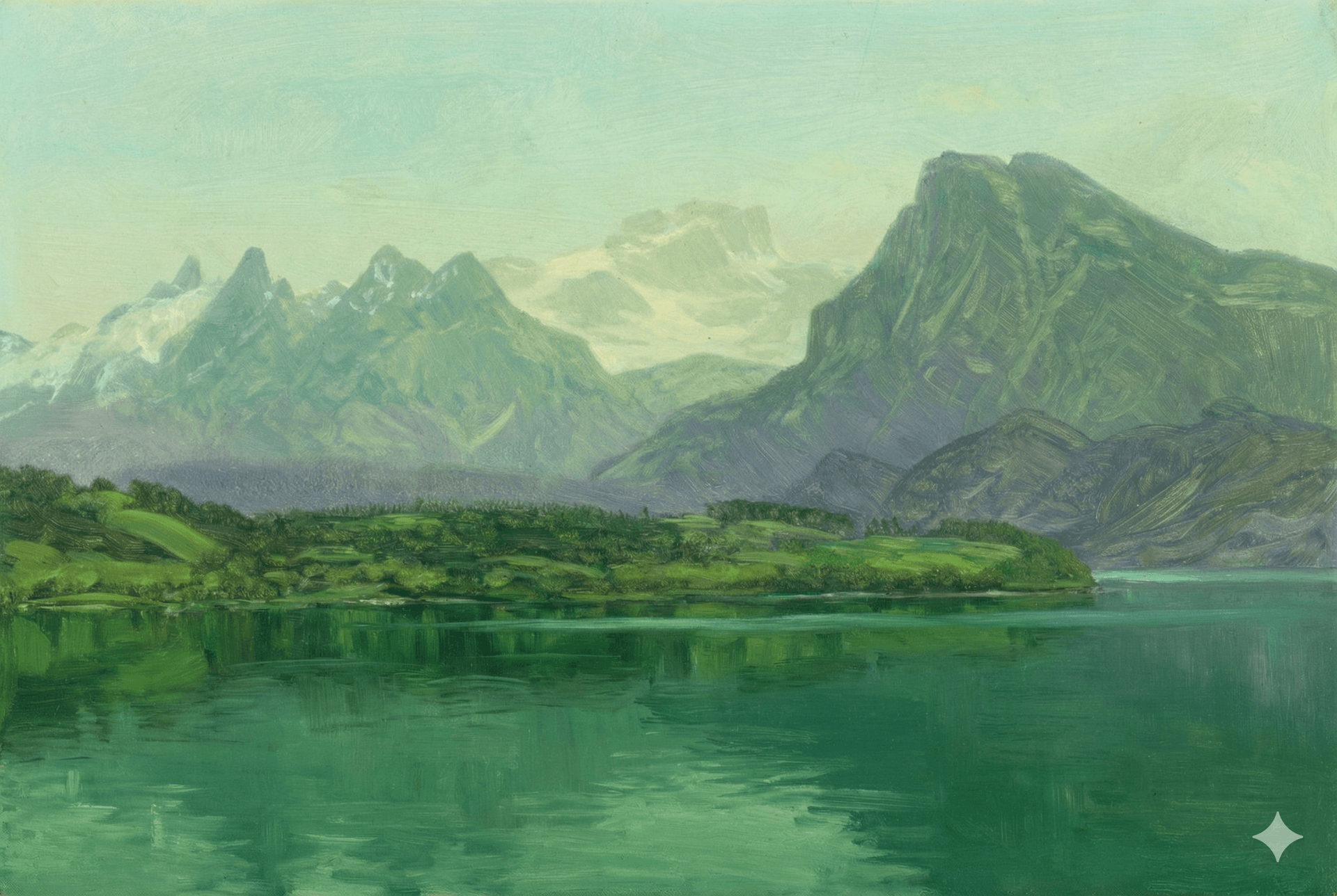 Base hills and river