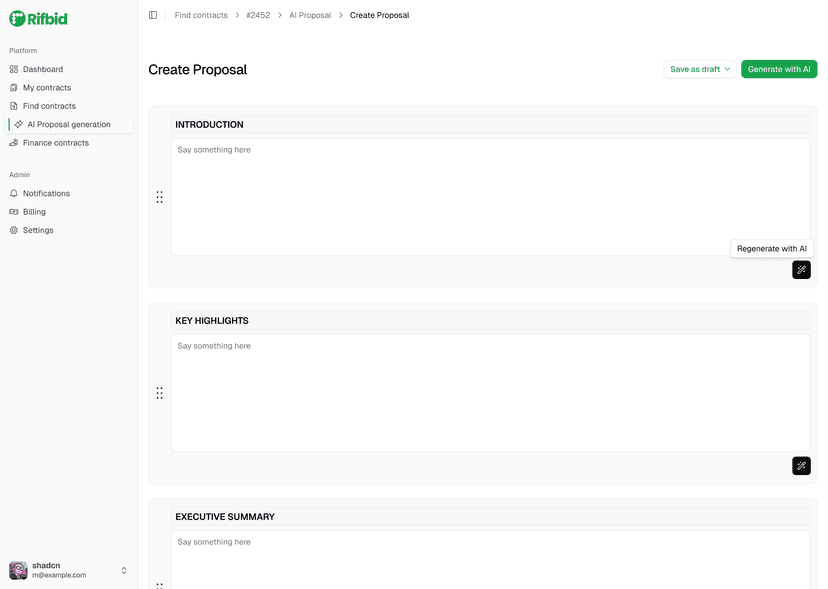 AI Proposal Assistant Illustration